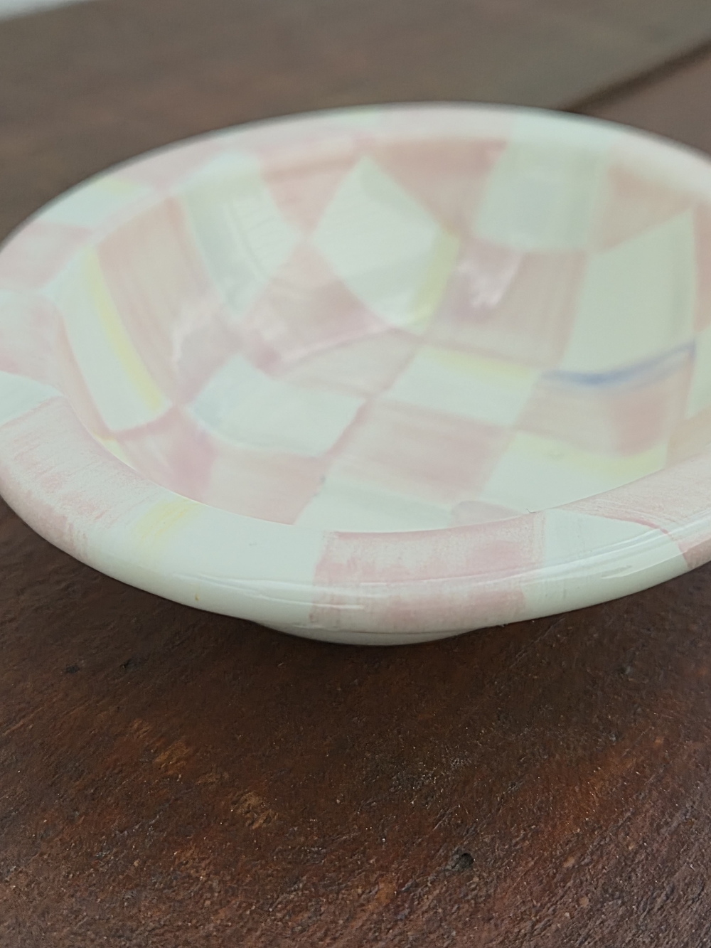 MacKenzie-Childs Rosy Check Soap Dish - Picture 8 of 10